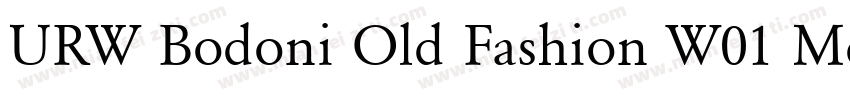 URW Bodoni Old Fashion W01 Md字体转换